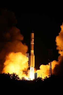 Proton-M-Start am 11. August 2009 (Bild: Roskosmos)