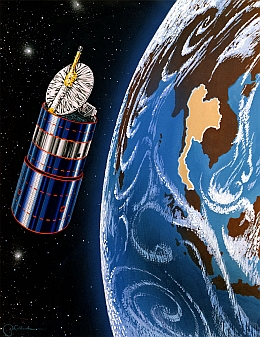Thaicom 2 über der Erde - Illustration
(Bild: Boeing)