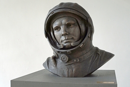 Büste Gagarins im EAC in Köln
(Bild: T. Weyrauch)