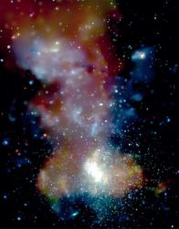 Das Zentrum der Milchstraße.
(Bild: Chandra X-Ray observatory)