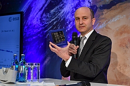 Holger Krag bei der 7. Internationalen Konferenz. (Bild: ESA / Jürgen Mai)