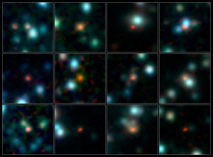 ALMA (ESO/NAOJ/NRAO), J. Hodge et al., A. Weiss et al., NASA Spitzer Science Center