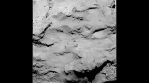 Auch die angedachte Landestelle "I" ist auf dem 'Kopf' des Kometen zu finden.
(Bild: ESA, Rosetta, MPS for OSIRIS-Team MPS, UPD, LAM, IAA, SSO, INTA, UPM, DASP, IDA)