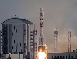 Sojus-Start für die Mission OneWeb F6. (Bild: Glavkosmos)