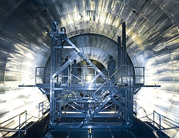 Das Neutrino Experiment KATRIN auf dem Campus Nord des KIT. (Bild: KIT)