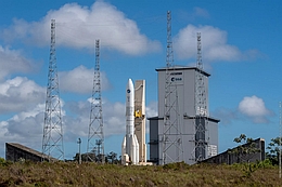 (Foto: SA-CNES-Arianespace-ArianeGroup-Service Optique video CSG)