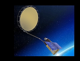 Künstlerische Darstellung eines CIMR-Satelliten. (Bild: TAS)