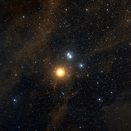 Collinder 135: Eine optische Aufnahme des Sternhaufens Collinder 135 aus dem zweiten Digitized Sky Survey (DSS2). Dieser Haufen ist einer der am frühesten entstandenen der Collinder 135-Familie und ist der Namensgeber der Familie. (Bild: ESO/STScI Digitized Sky Survey II)