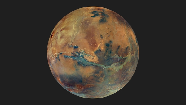 Der Mars in Farbe. (Bild: ESA/DLR/FU Berlin/G. Michael)