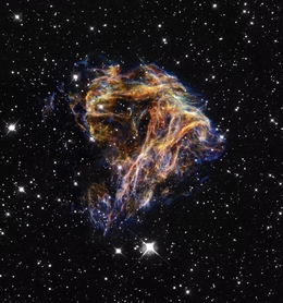 Dieses Bild zeigt einen Supernova-Überrest, der vermutlich einen Magnetar erzeugt hat. (Bild: Hubble Heritage Team (STScI AURA), Y. Chu (UIUC) et al., NASA)