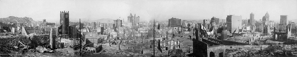 San Francisco nach dem Erdbeben von 1906. (Bild: USGov-PD via Wikipedia)