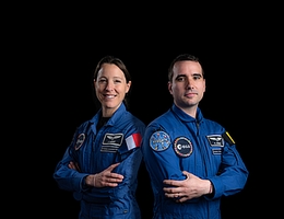Sophie Adenot und Raphaël Liégeois. (Bild: ESA - A. Conigli)