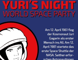 Yuri's Night in Wien 2023 Flyer klein - Vorschaubild