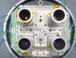 ASTRO-CL Sensoren im Test auf Schwingstand. (Bild: Jena-Optronik)
