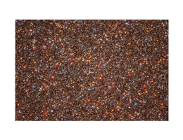 Zentralregion von Omega Centauri. Das weiße Quadrat markiert die Region, in der sich die schnellen Sterne befinden. (Bild: M. Häberle)