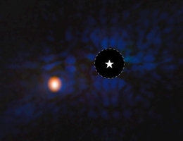 Exoplanet Epsilon Indi Ab (MIRI Bild). (Quelle: ESA/Webb, NASA, CSA, STScI, E. Matthews (Max Planck Institute for Astronomy) CC BY 4.0 INT)