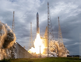 Ariane 6 startet zur ersten Mission. (Bild: ESA, Arianespace, CNES)