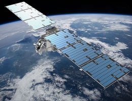 Der Arctic Weather Satellite sammelt Daten in einer der vom Klimawandel am stärksten betroffenen Regionen unseres Planeten - künstlerische Darstellung. (Bild: OHB Sweden)