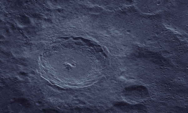 Der ikonische Krater Tycho mit einem Durchmesser von ca. 85 km auf der Südhalbkugel des Mondes. Die Bildauflösung beträgt etwa 20 m. (Bild: Fraunhofer FHR)