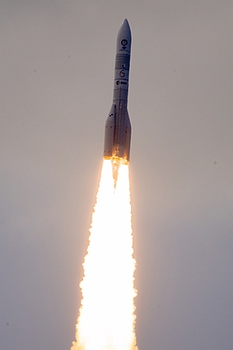 Ariane 6 beim Erstflug. (Bild: ESA - M. Pédoussaut)