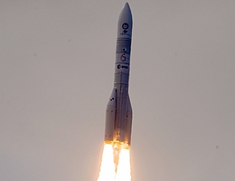 Ariane 6 beim Erstflug. (Bild: ESA - M. Pédoussaut)